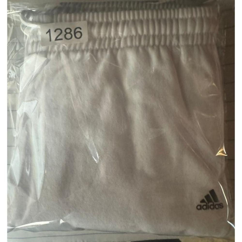 Adidas‎ Golf Pants Mens M White Sweatpants Joggers  Fleece Drawstring - Picture 9 of 9